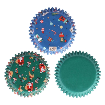 Cupcake Baking Cases - Santa Mix